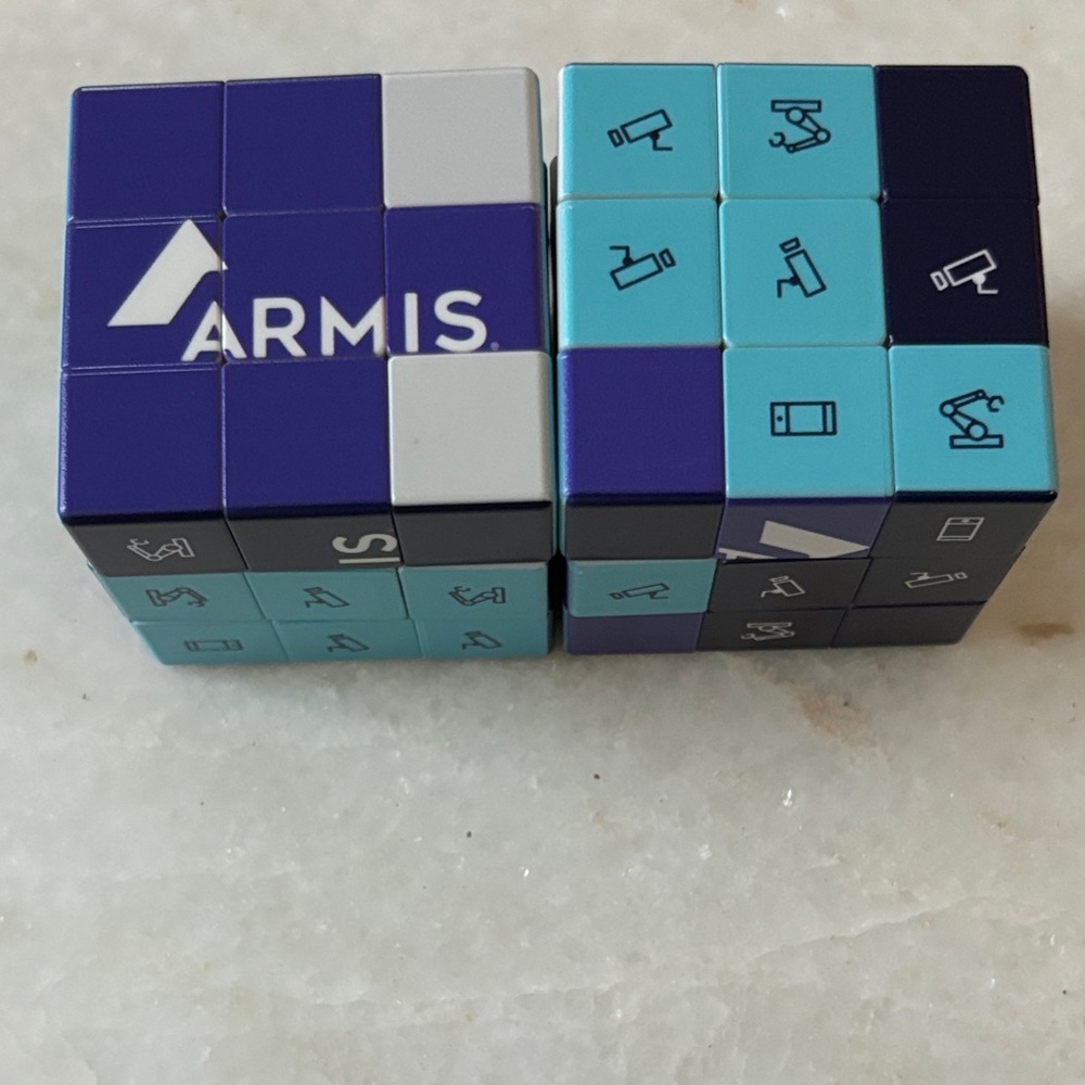 Armis Blue and Purple Puzzle Cube
